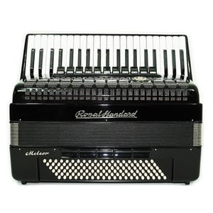 Royal Standard Meteor Full Size Accordion made in Germany, 120 Bass Concert Piano Akkordeon for Adults, New Straps and Soft Bag for Gift