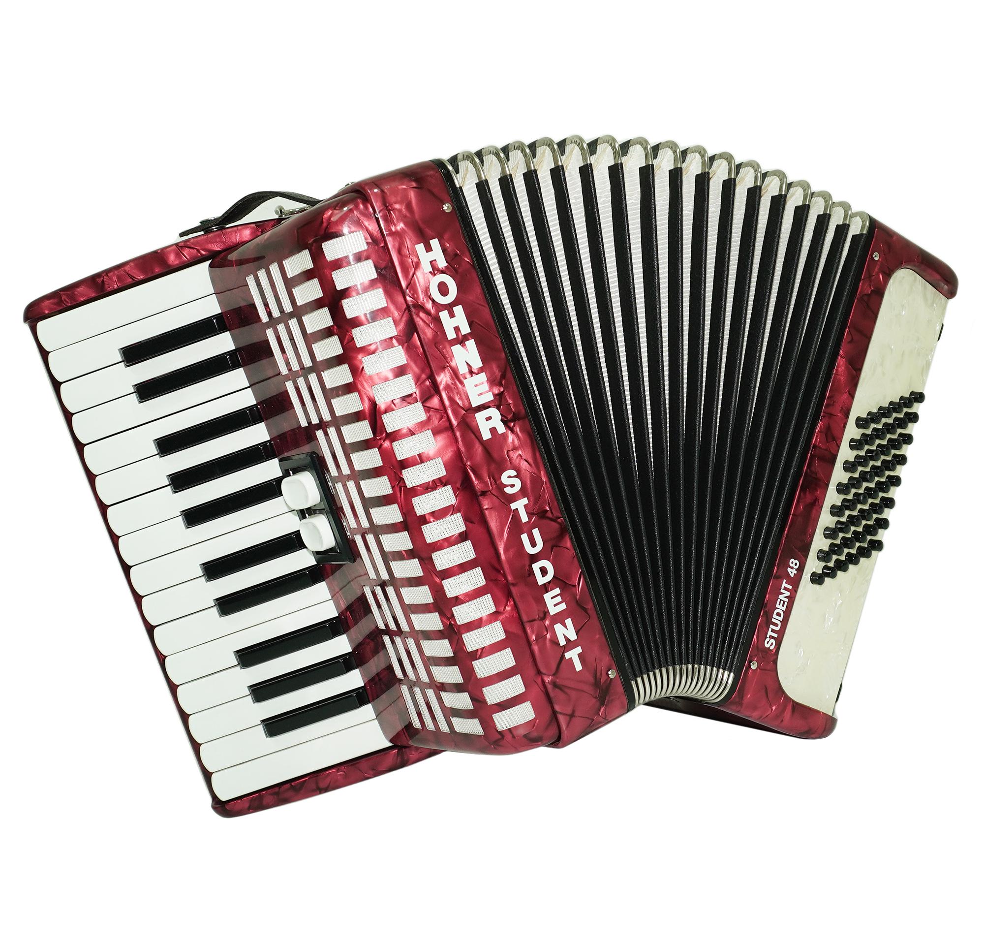 HOHNER Student 48 Bass Lightweight Piano Accordion, German