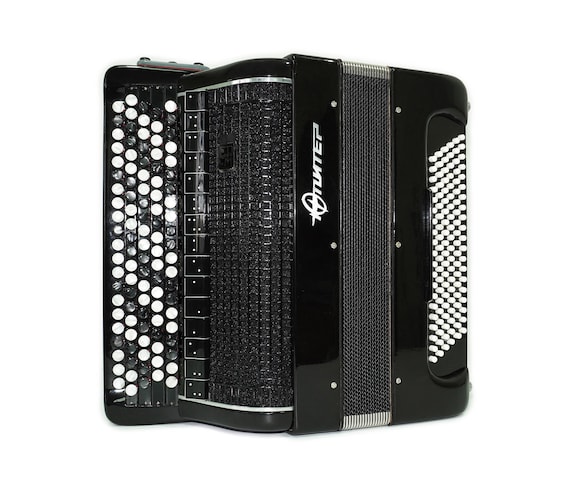 Jupiter Lux Button Accordion 120 Bass 5 Row Concert Bayan B Griff