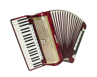 weltmeister stella アコーディオン 赤色ケース付 Weltmeister Stella 60 Bass Lightweight Piano Accordion for
