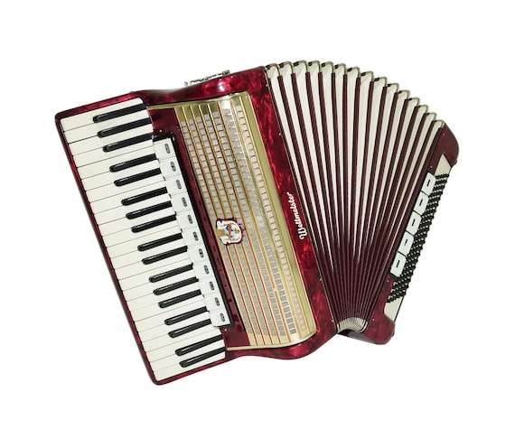 weltmeister stella アコーディオン 赤色ケース付 weltmeister stella
