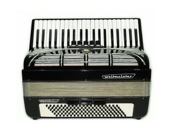 Weltmeister Seperato Standard Accordion 120 Bass, made in Germany, Vintage Original Piano Accordion, New Straps and Soft Case for Gift
