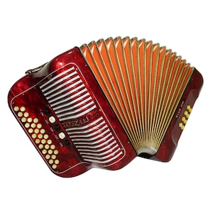 Hohner Club IIIM Diatonic Squeezebox, Original German Button Accordion, New Straps, Rare Quality Harmonica, Amazing sound!