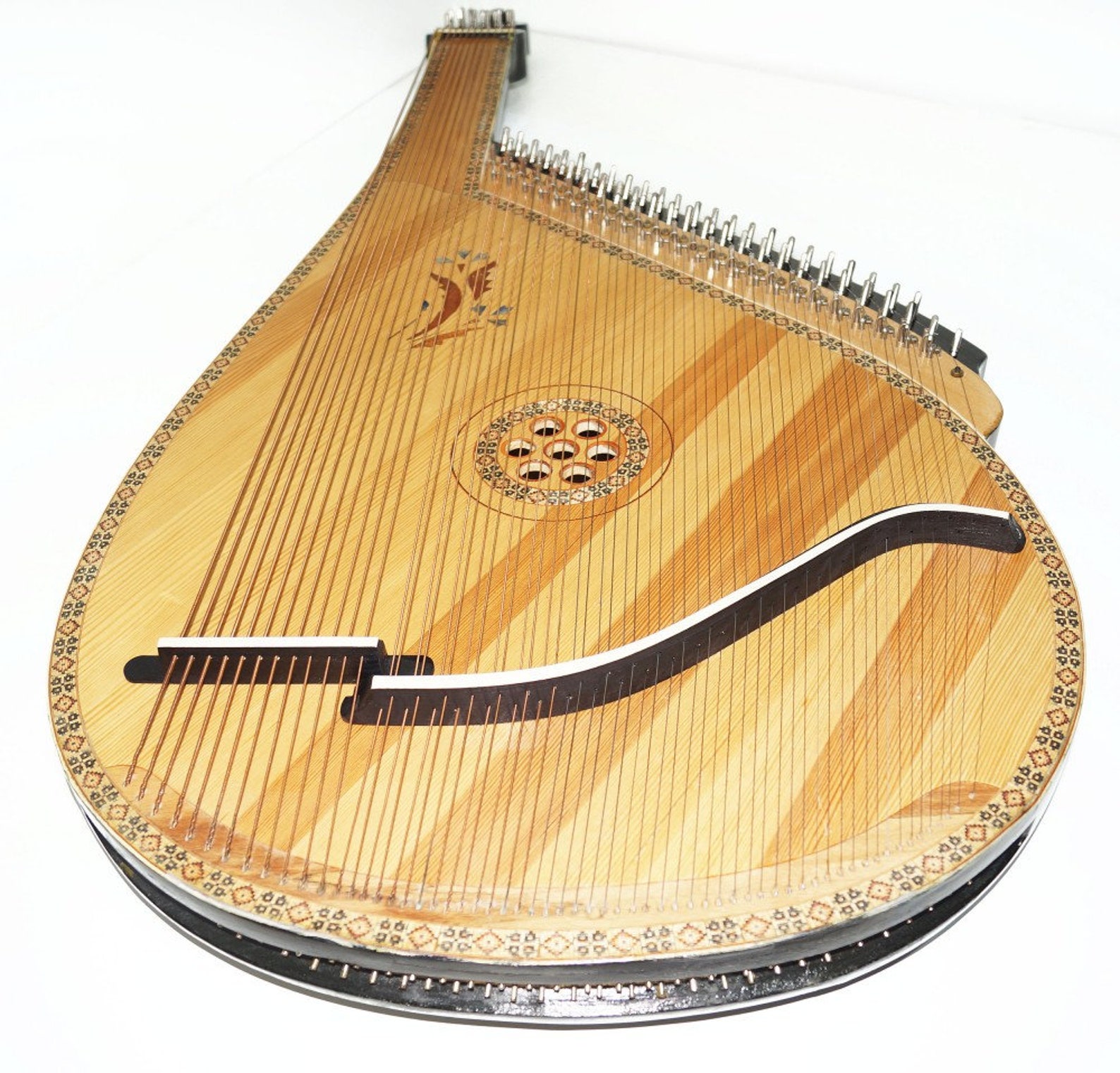 Rare Ukrainian Bandura with Levers 61 String Professional Folk Etsy