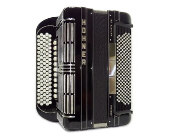 ドイツ製のヴィンテージ Hohner アコーディオン、オリジナルの