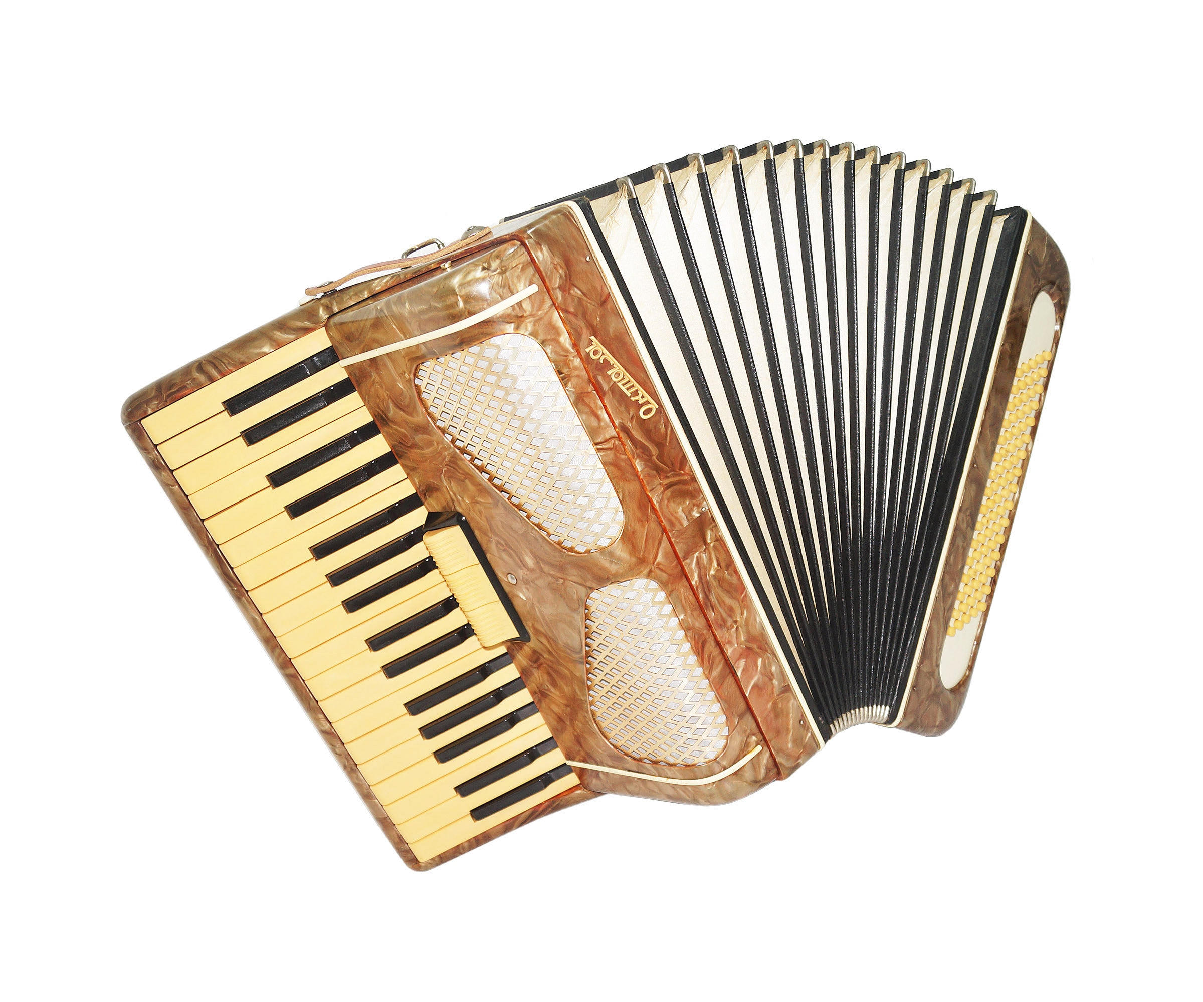 Piano Accordion Octava, Made in Russia 80 Bass Buttons, New Straps