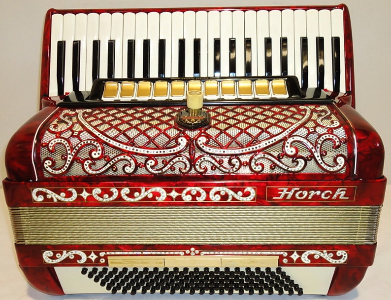 Horch 120 Bass German Piano Accordion Instrument Etsy