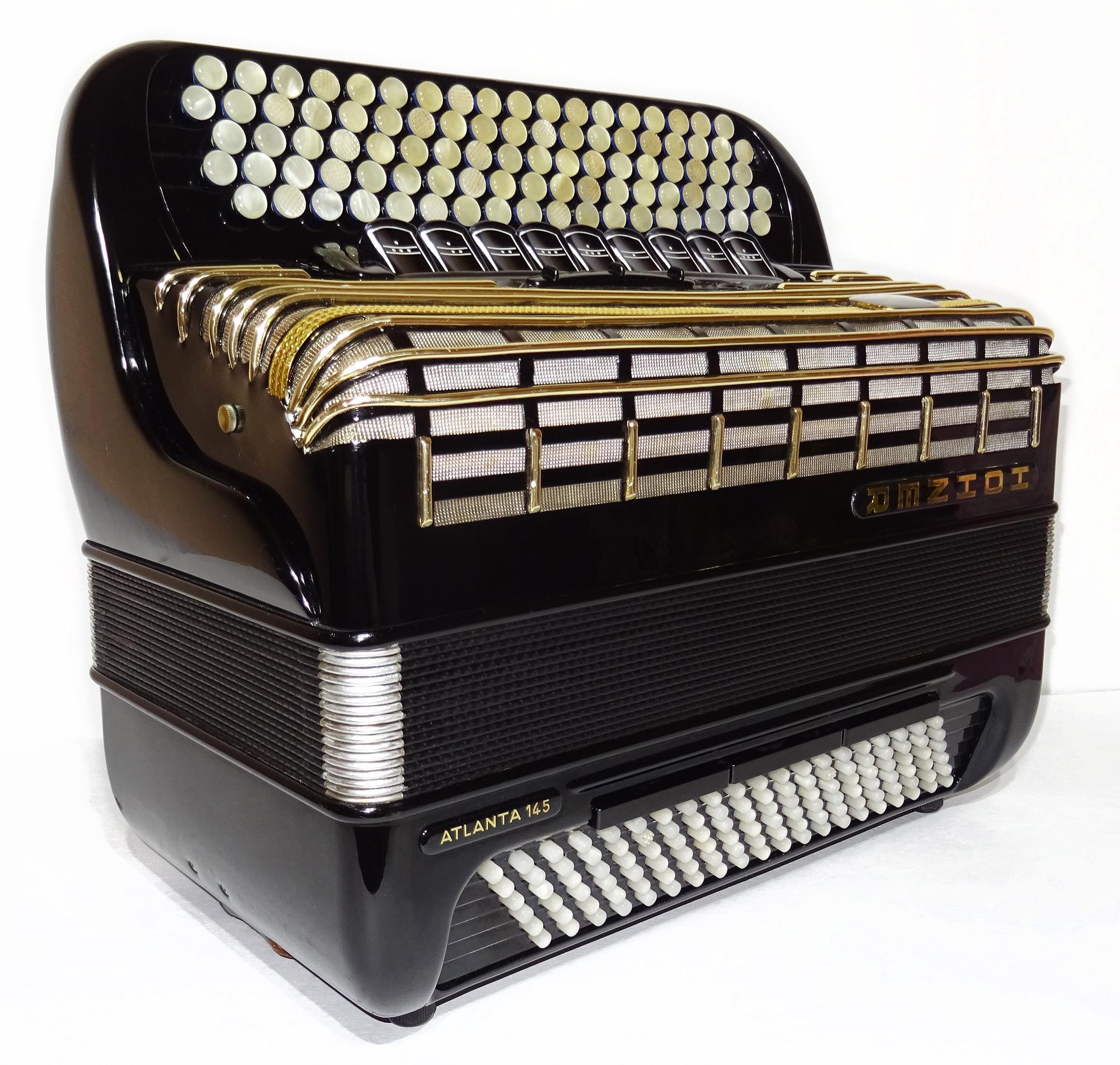 Hohner Atlanta 145 Akkordeon 5列ボタンアコーディオン Cグリフ