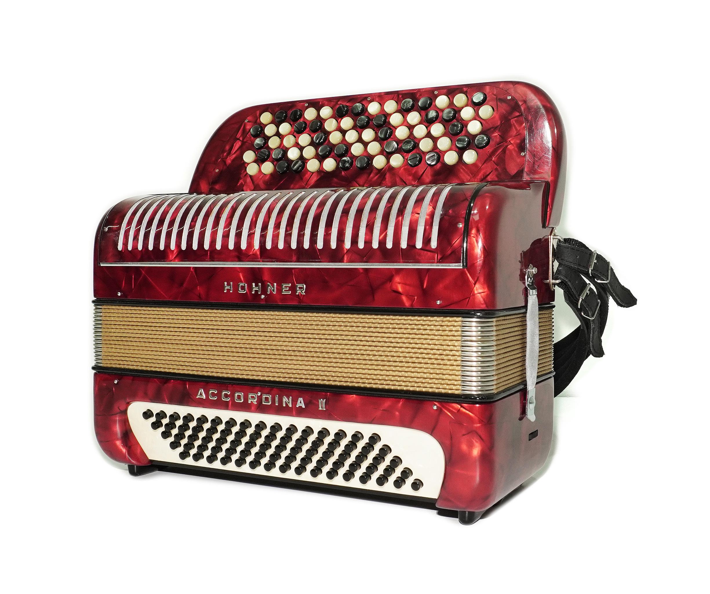 Hohner Accordina II 軽量5列ボタンアコーディオン 80ベース ドイツ製