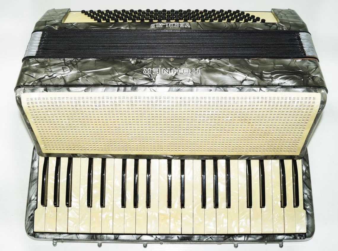 Hohner Verdi III B Vintage German Piano Accordion 120 Bass Etsy