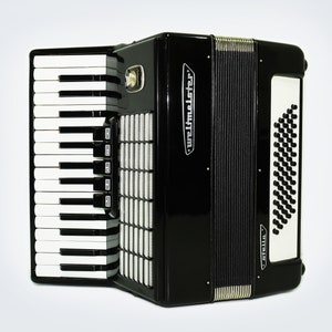 Weltmeister Stella 60 Bass Lightweight Piano Accordion for Beginners Children, made in Germany, Keyboard Small Accordian, with New Straps