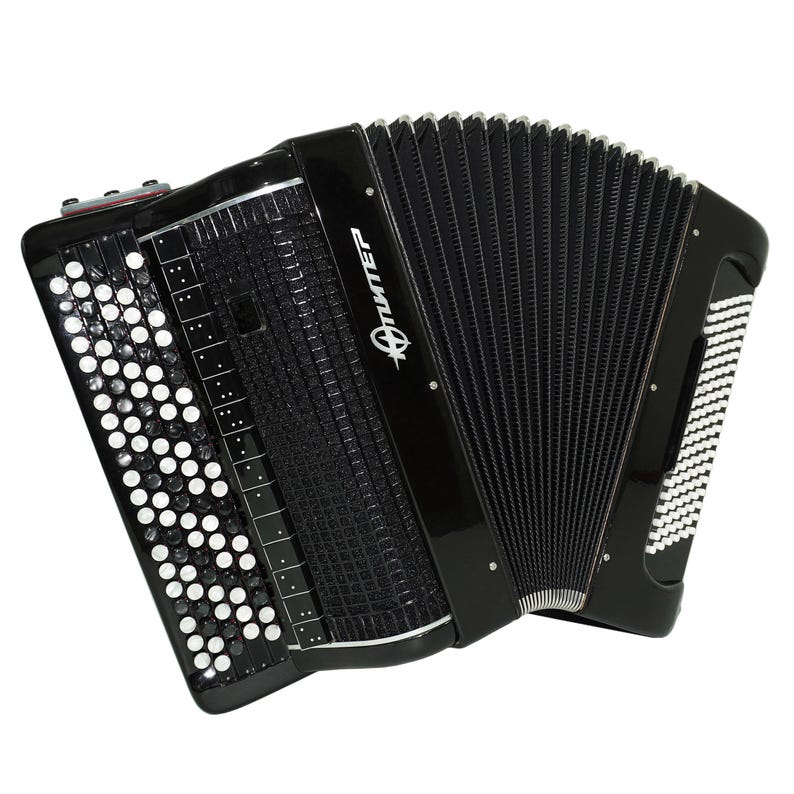 Jupiter Lux Button Accordion 120 Bass 5 Row Concert Bayan B Griff ...
