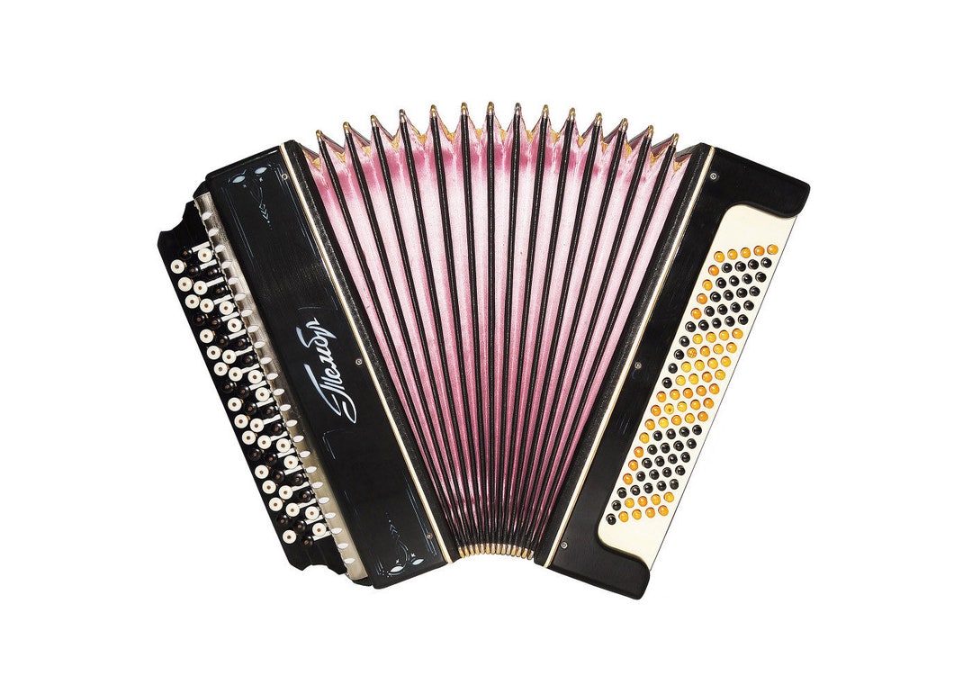 3 Row Button Accordion Original Russian Bayan Tembr New Etsy