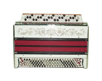 ロシアのバヤン ハーモニカ カザン、ビンテージ ボタン