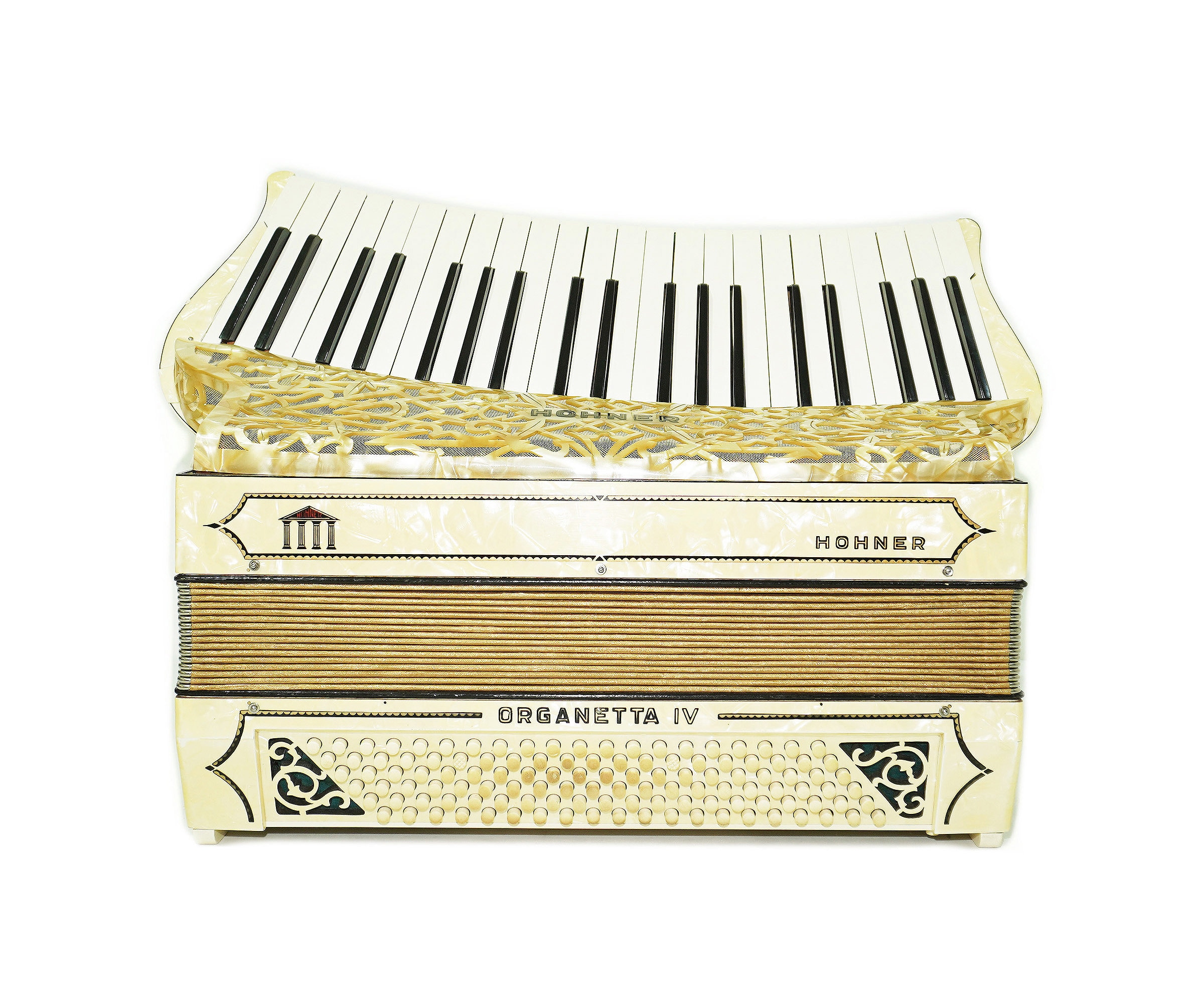 Hohner Organetta IV Accordian, Vintage Curved Keyboard, Old