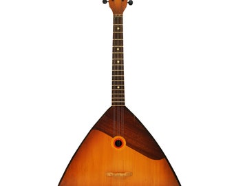 Old Folk Balalaika 6 Strings, Natural Wood, Luxury Vintage Musical Instrument, made in USSR, Rich Sound!