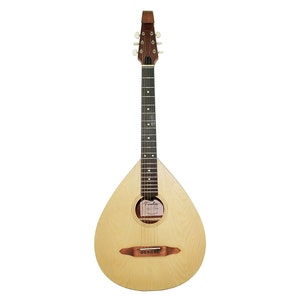 Folk 6 Six Strings Acoustic Guitar Lute Traditional Kobza Vihuela, Handmade Natural Wood Laminated made in Ukraine Rich and Beautiful Sound!