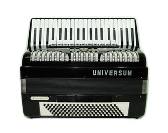 Universum Elegance made in Germany 120 Bass Piano Accordion, New Straps and Soft Case, Keyboard Accordian Musical Instrument Fisarmonica