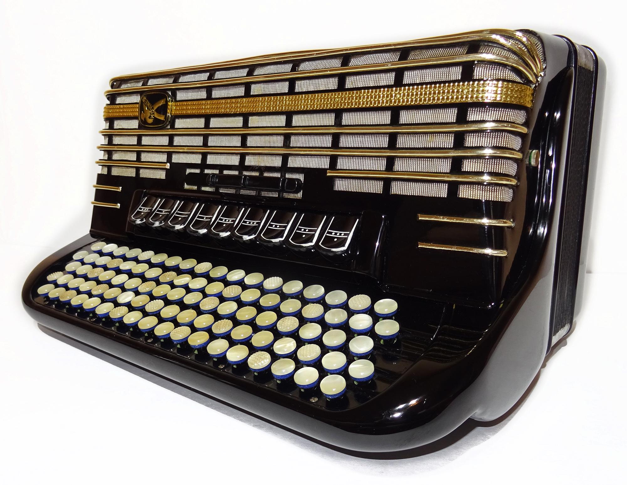Hohner Atlanta 145 Akkordeon 5列ボタンアコーディオン Cグリフ