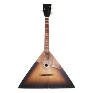 Classic Original Balalaika 3 Strings Prima, made in Ukraine Handmade Natural Wood, Folk Musical Instrument, Steel strings, Bright Sound!