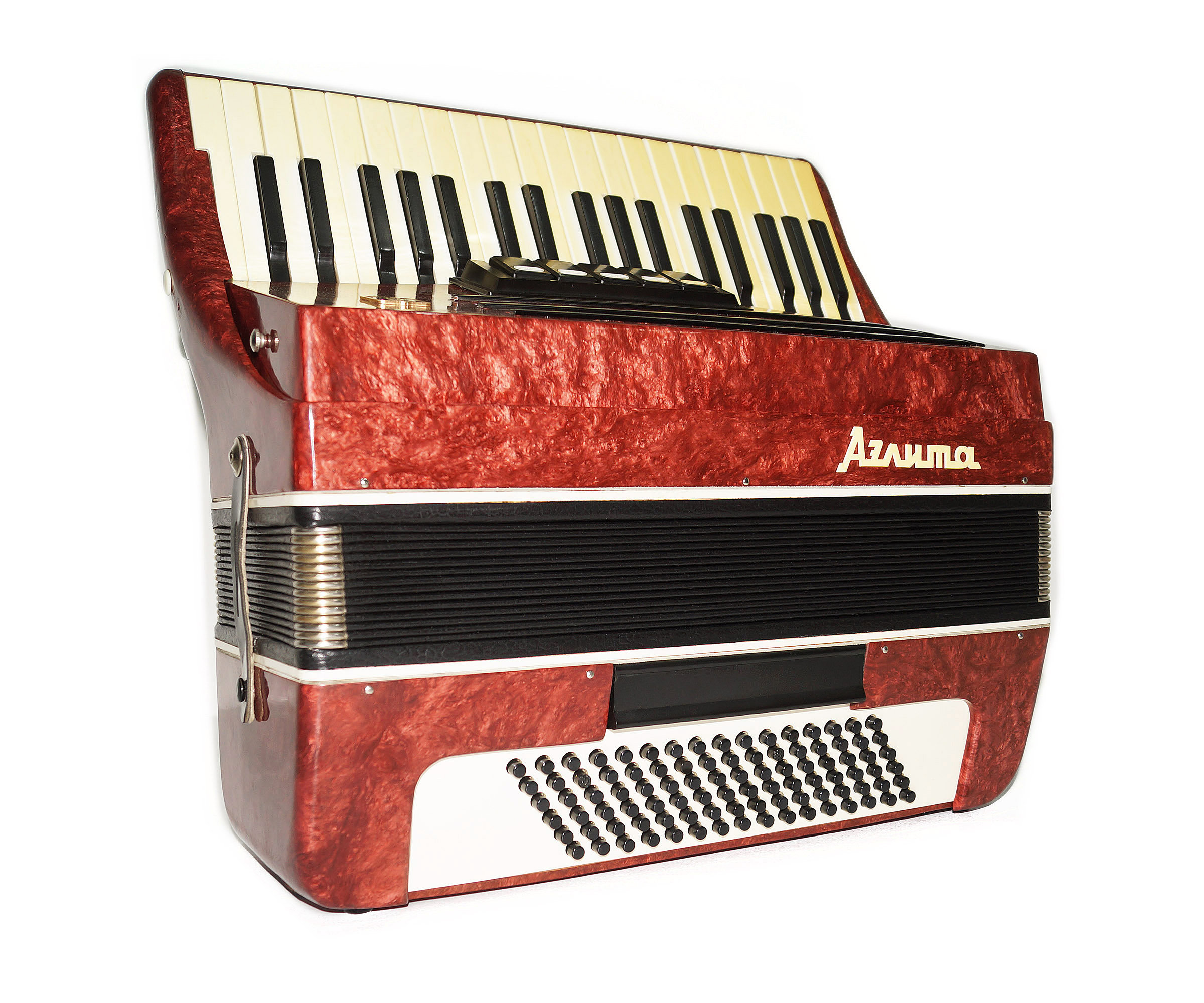 Russian Piano Accordion Aelita 96 Bass Buttons, Made in Russia