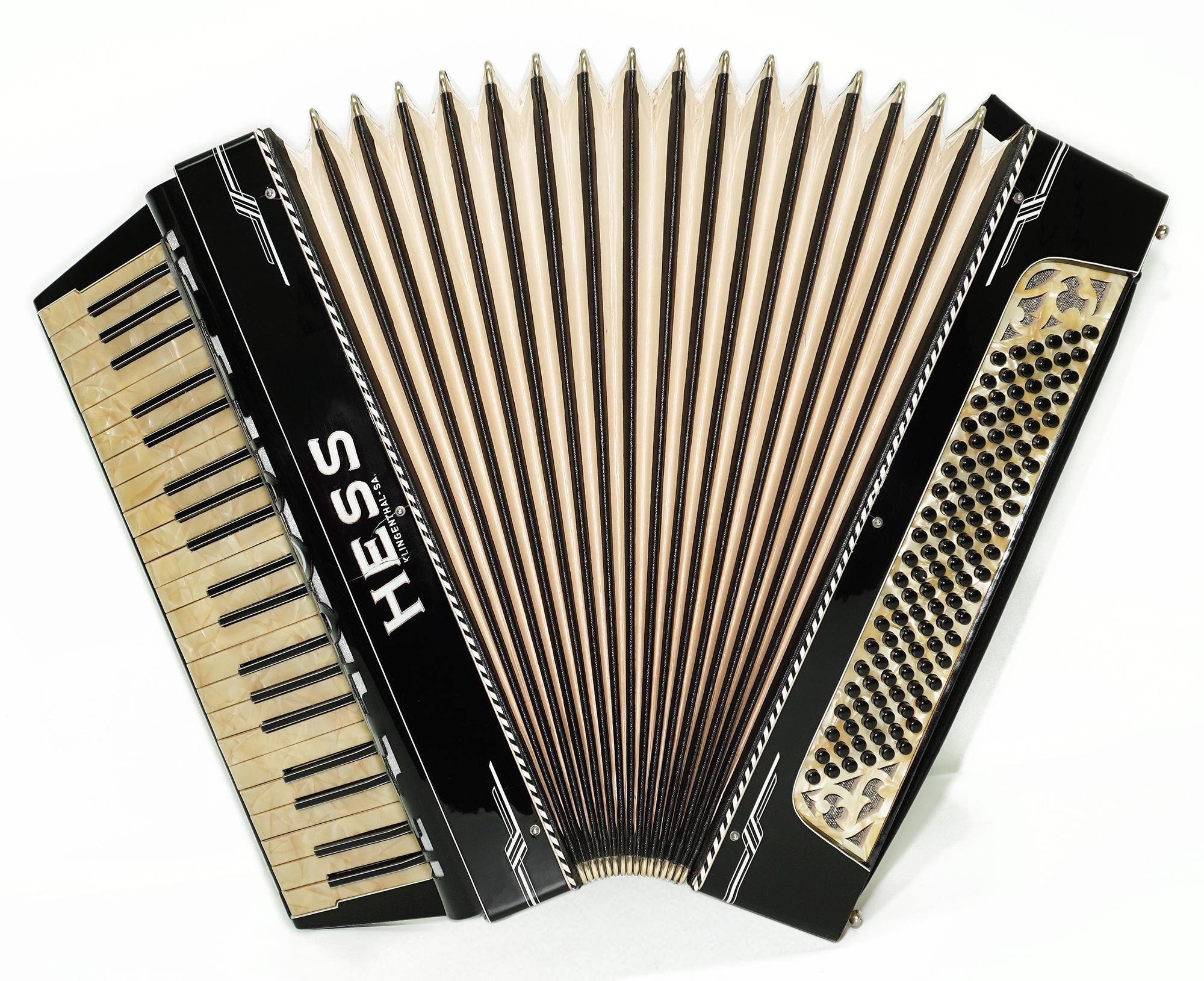 Hess Klingenthal Vintage Accordion 120 Bass, Made in Germany