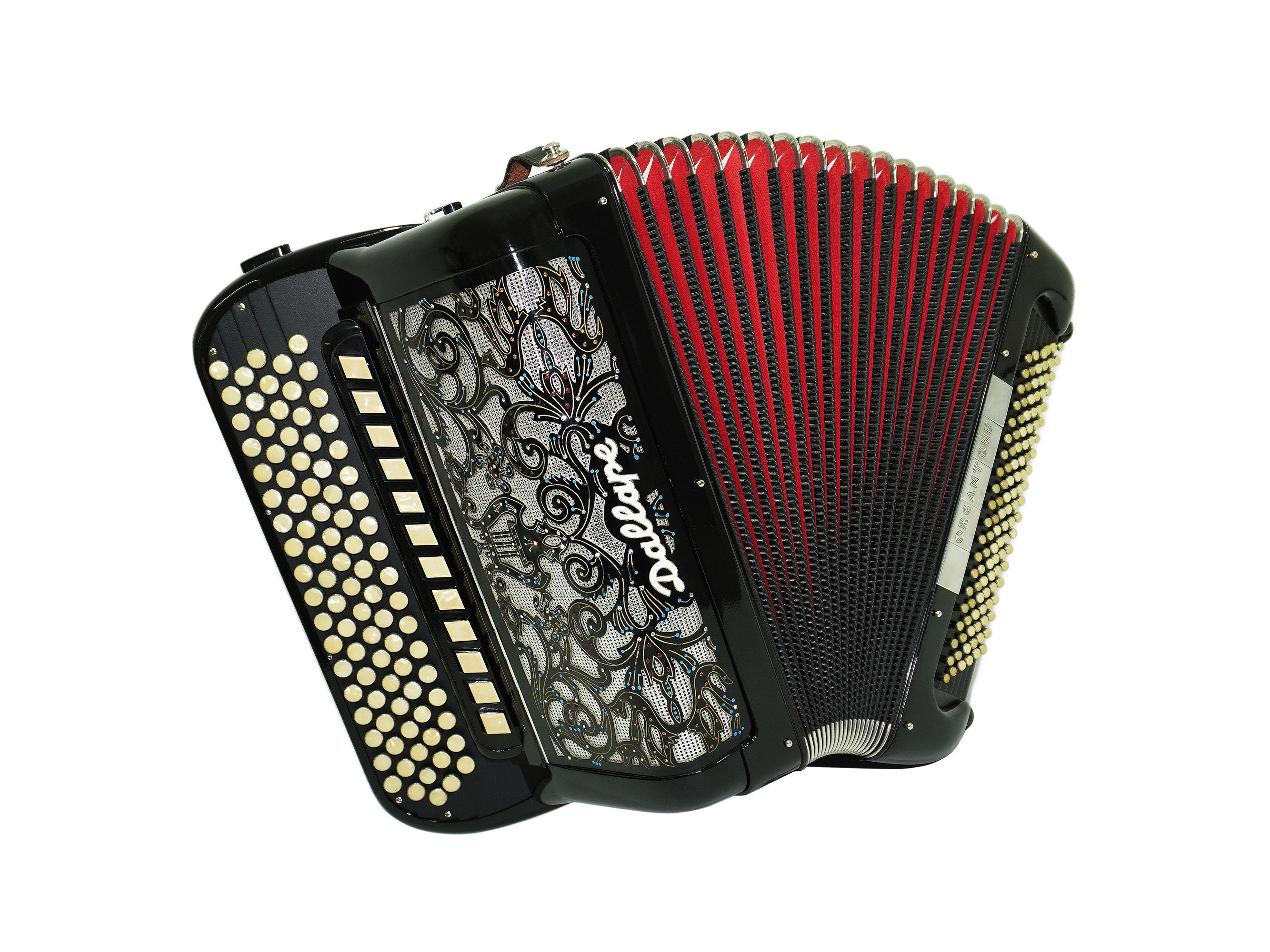 Dallapeオルガントーン5列ボタンアコーディオン、イタリア製、スキャン