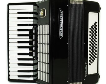 Weltmeister Stella 60 Bass, made in Germany, Lightweight Piano Accordion for Beginners Children New Straps 2314 Keyboard Small Acordian