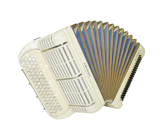 ヴィンテージ HOHNER ARTISTE IV、4列ボタンアコーディオン B Griff