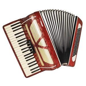 Acordeón de piano ruso Almaz, fabricado en Rusia, correas nuevas, instrumento acordeón de teclado, 120 botones de bajo, sonido increíble.