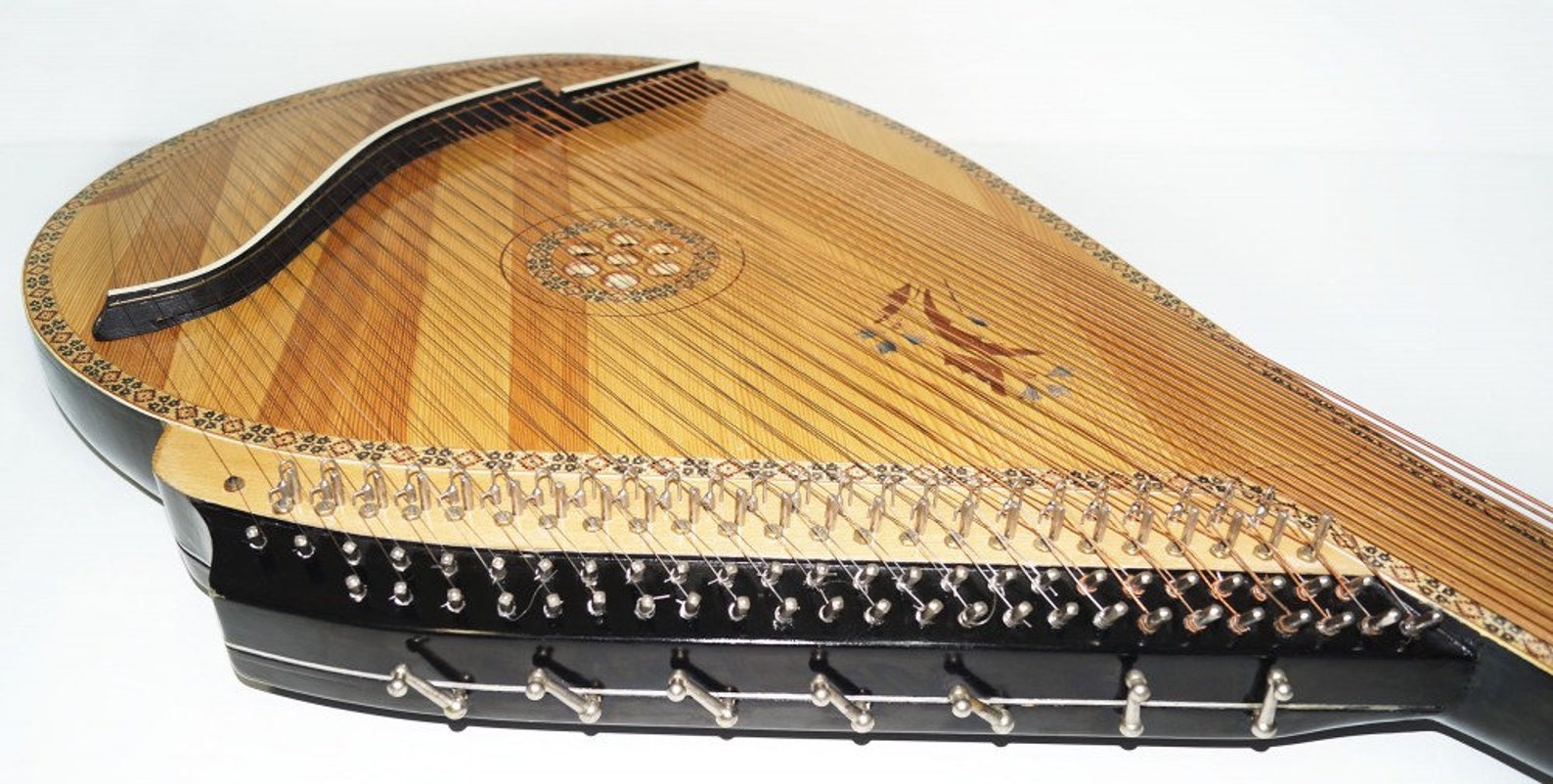 Rare Ukrainian Bandura with Levers 61 String Professional Folk Etsy