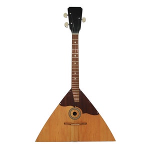Folk Musical Instrument Balalaika 3 Strings Prima made in Ukraine, Handmade Natural Wood, Steel Strings, Beautiful sound!