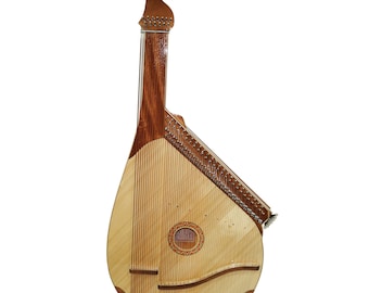 Folk Lviv Bandura With Levers 63 Strings Musical Instrument