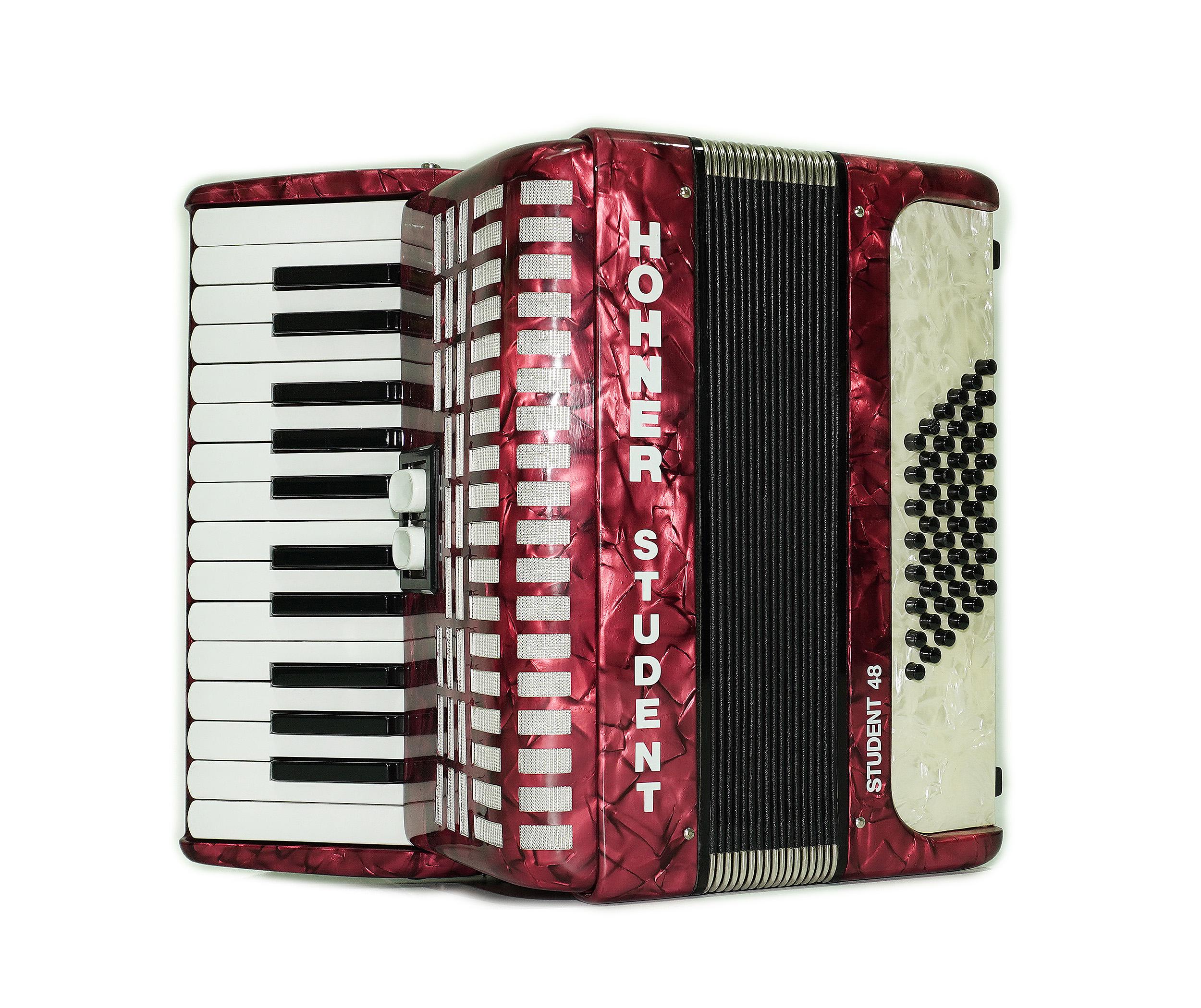 HOHNER Student 48 Bass Lightweight Piano Accordion, German