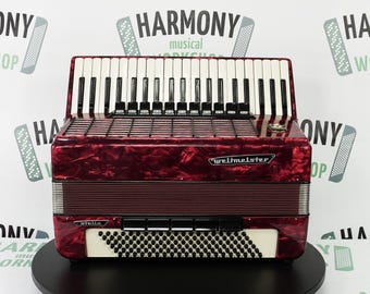 Weltmeister Stella Accordion 120 Bass Made in Germany, New Straps