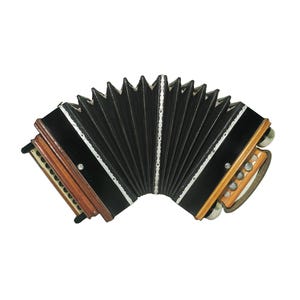 ヴィンテージ バヤン ボタン アコーディオン、3 列フォーク ロシア