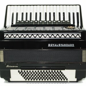 Royal Standard Silvana Accordion made in Germany 96 Bass Concert Piano Acordeon for Adults 2236 New Straps, Case Beautiful Quality Sound image 3