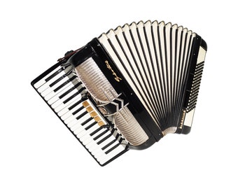 Accordian Firotti Elegance 96 Bass, made in Germany Piano Accordion, New Straps Soft Case for Gift, Rich and Beautiful Sound!