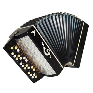 Acordeón de botones pequeño Bayan Orchestral Monophone, fabricado en Ucrania, Bayan Kremennoe, correas nuevas, ¡sonido muy hermoso!