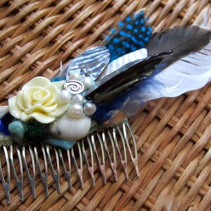 Water Rose Hair Comb Fascinator