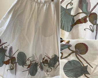 Vintage skirt shells novelty skirt jive rockabilly