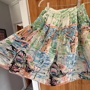 Vintage skirt 50s rockabilly novelty