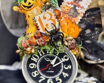 Halloween Vintage  Alarm Clock  Decor Decoration