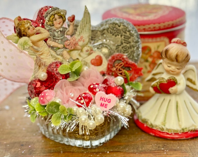 Heart Box Vintage Antique Victorian Valentine Decor Decoration Gift Etsy