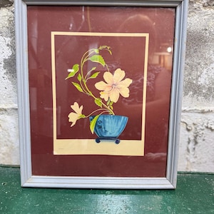 Vintage Art Deco Litho Print  Framed
