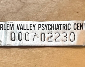 Harlem Valley Psychiatric Center State Hospital Property Tag Dover NY HVPC HVSH