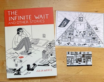 The Infinite Wait & Other Stories (signed) and a print