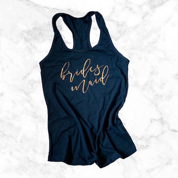 Bridesmaid Tank Tops Etsy