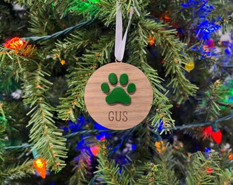 Custom Dog Pop Out Name Ornament, Dog Memory, New Puppy