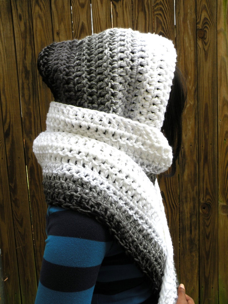 Schoodie Hooded Scarf CROCHET PATTERN Non Pointy, Womens, Teens, Girls ...